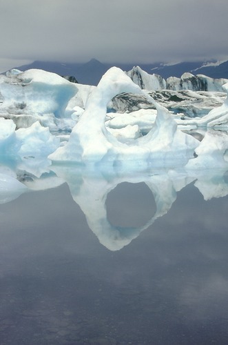 Eisskulptur am Jökulsarlon