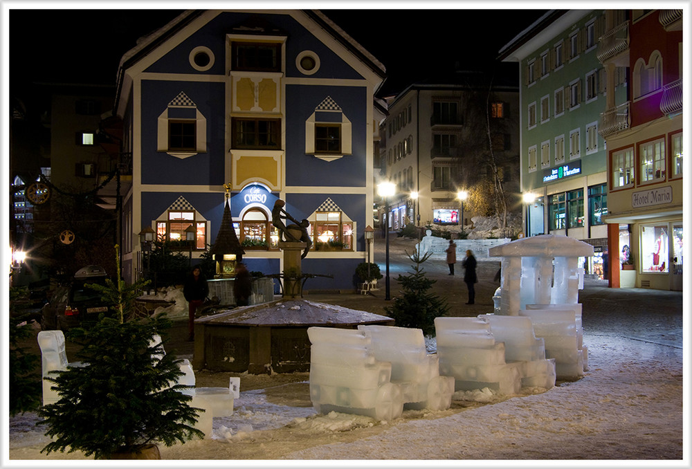 Eisskulptur in St. Ulrich 2