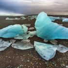 Eisskulpturen am Strand