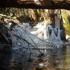 Eisskulpturen am Wildbach