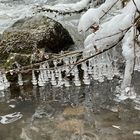 Eisskulpturen an der Wiesent