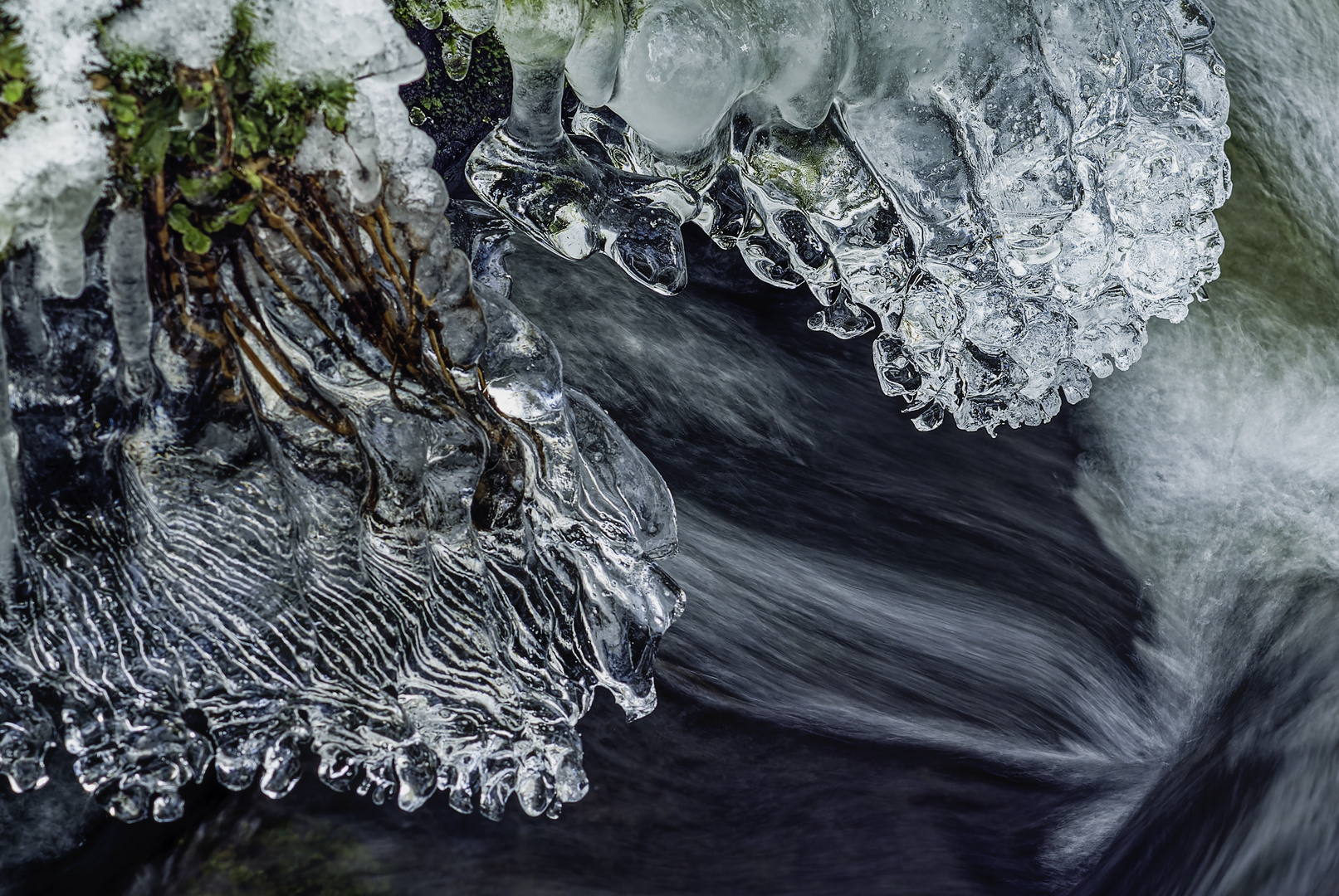 Eisskulpturen in der Moosalb