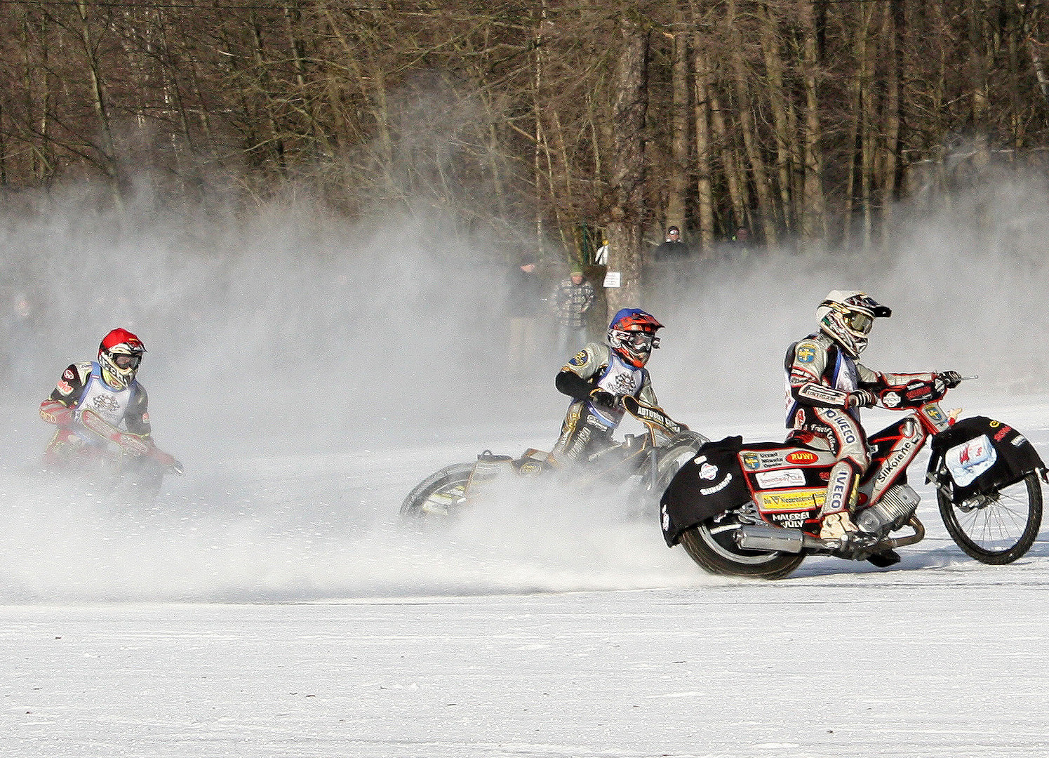 Eisspeedway im Waldbad Oberau