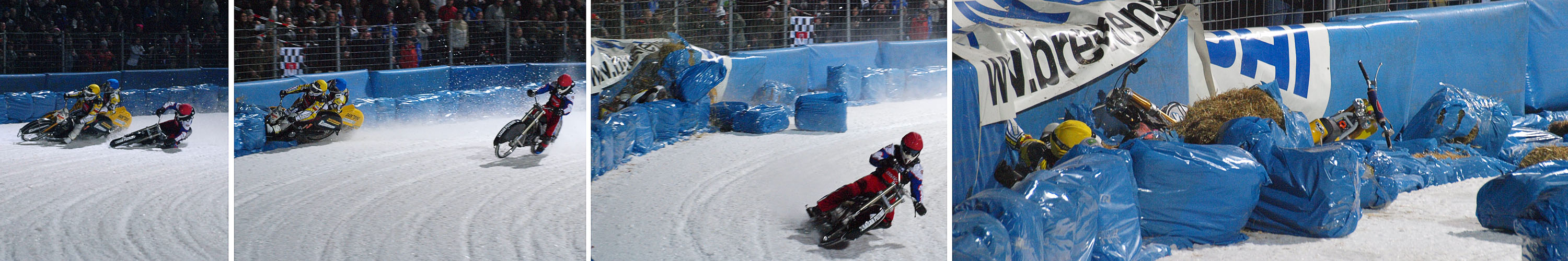 Eisspeedway WM Berlin 2011: Sturz ohne Folgen