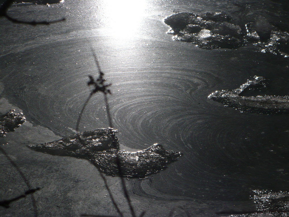 Eisspiegelungen in der Vils