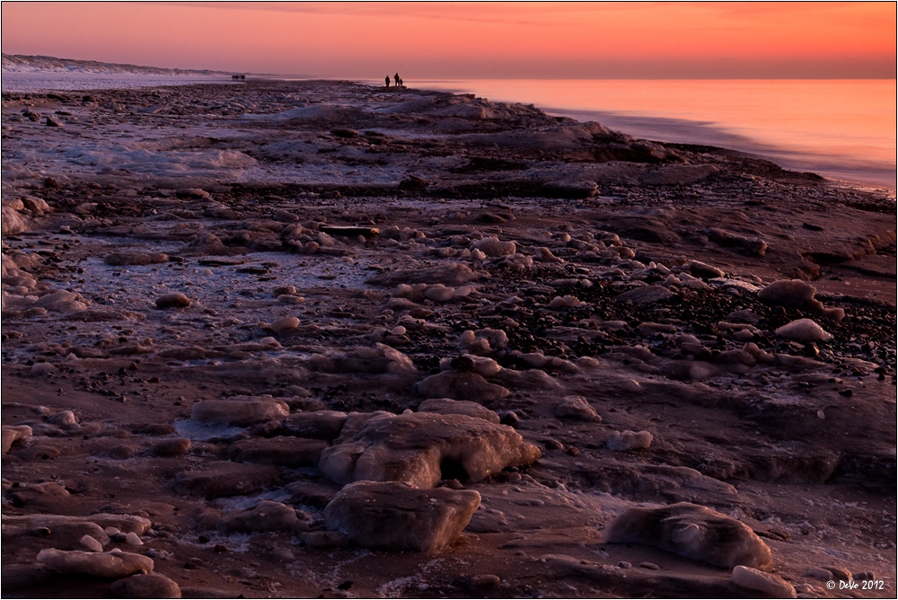 Eisstrand-Spaziergang