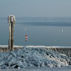 Eisverwehungen am Genfersee