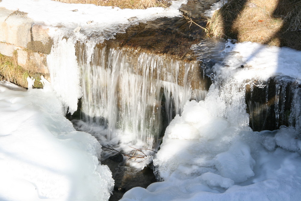 Eiswasserfällchen