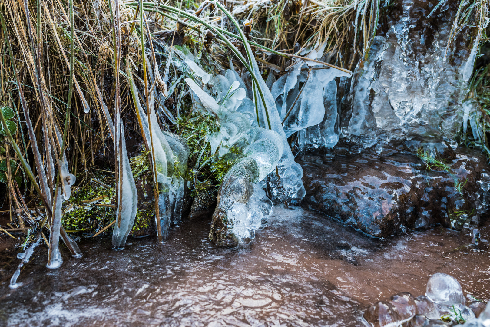 Eiswelten am Bachlauf (2)