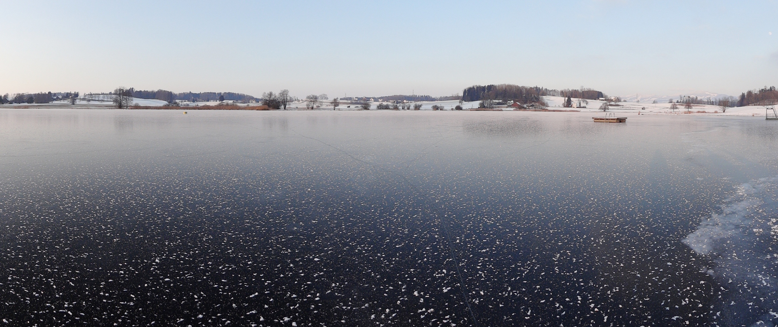 Eiswerdung am Lützelsee