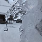 Eiswinterfaschingsgesicht mit tröpfelnder Nase