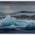 Eiswürfel am Strand