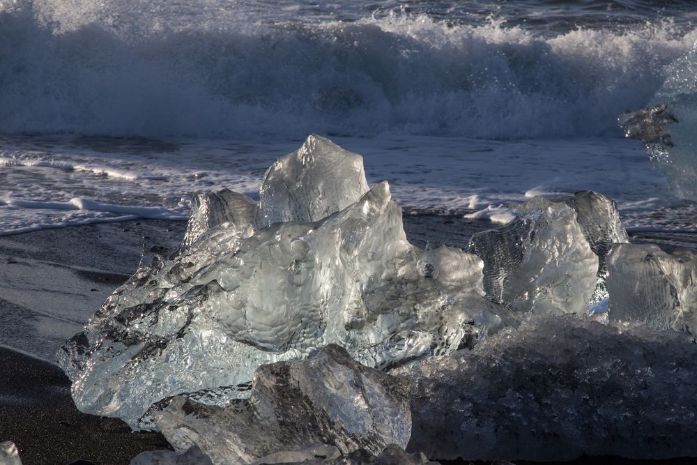 Eiswürfel Strand