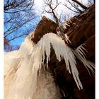 Eiszapfen an der Margarethenschlucht