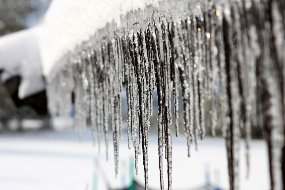 Eiszapfen, die ganz schnell wieder weg waren.