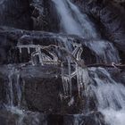 Eiszapfen im Wasserfall