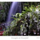 Eiszapfen im Wasserfall
