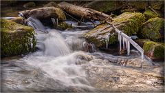 Eiszapfen in der Brettach