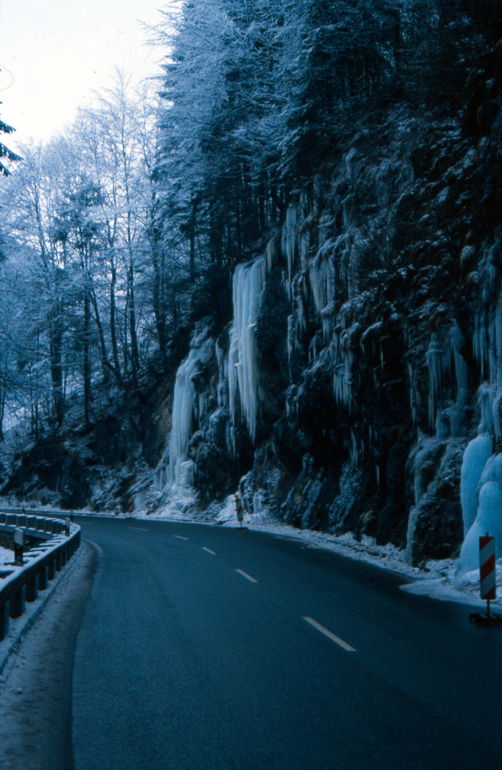 Eiszapfen in der Ramsau bei Berchtesgaden