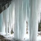 Eiszapfenvorhang im Allgäu