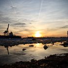 Eiszeit am Elbstrand