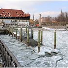 Eiszeit am Konstanzer Hafen