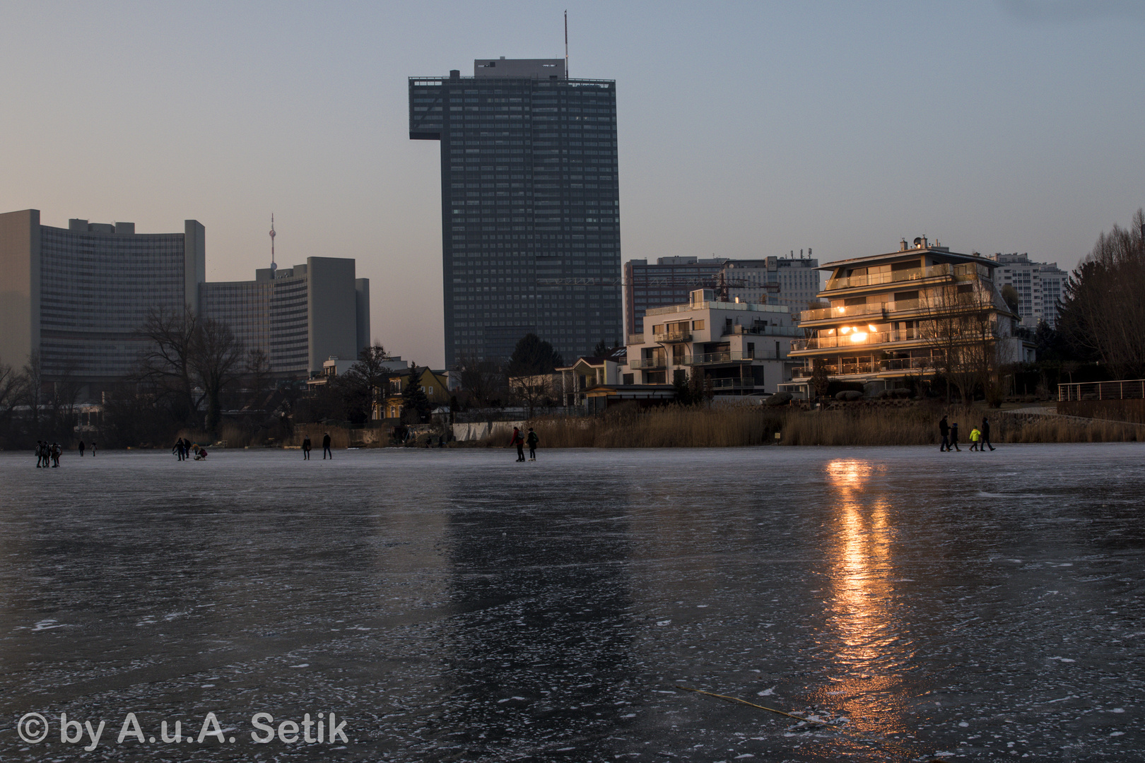 Eiszeit an der Alten Donau