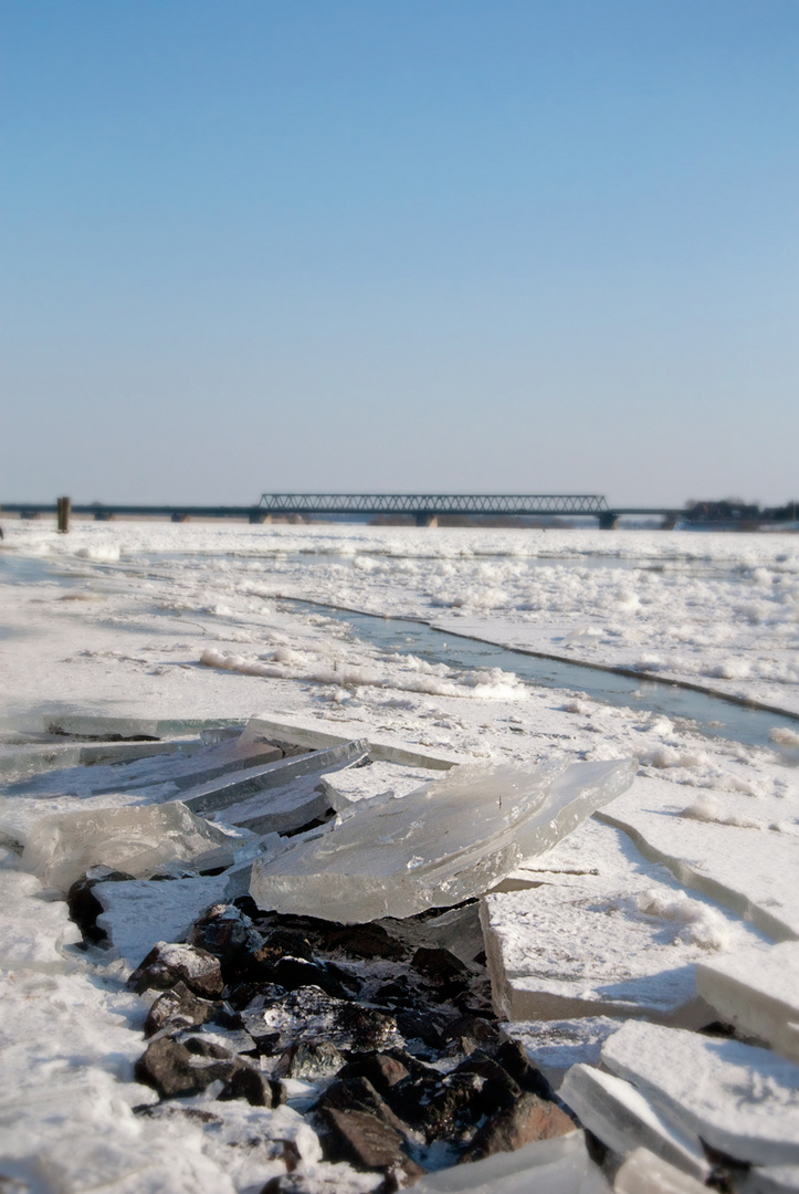 Eiszeit an der Elbe...