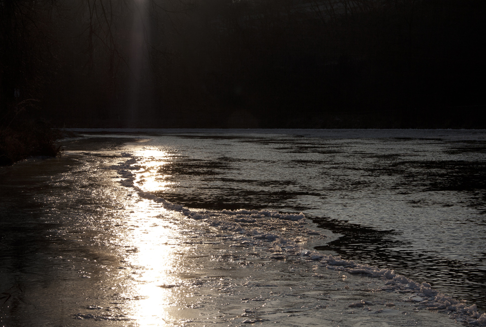 Eiszeit an der Mulde