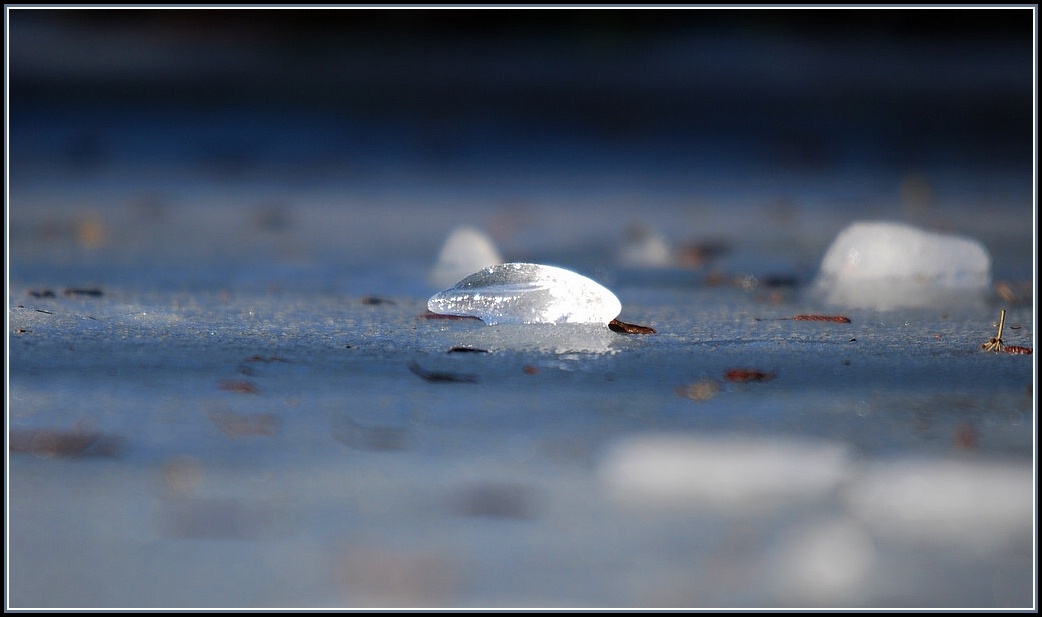 Eiszeit auch am Teich !