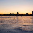 Eiszeit auf der Alster