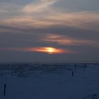 Eiszeit auf Hooge II (Sonnenuntergang)