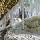 Eiszeit beim Wasserfall ...