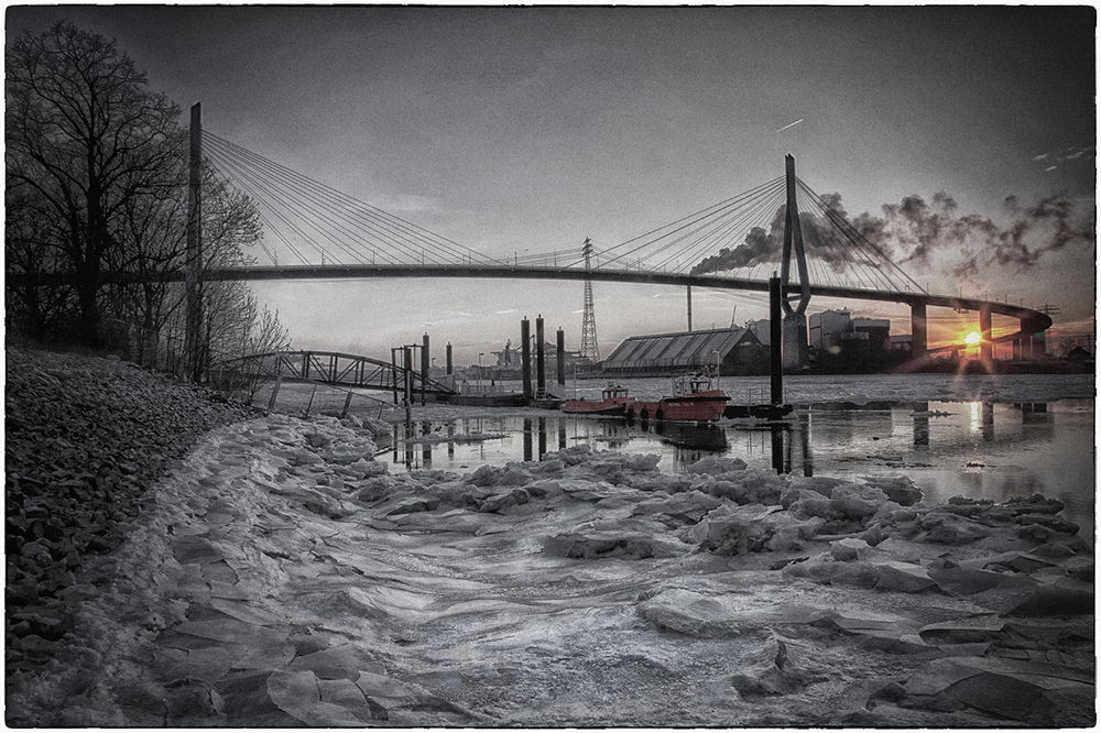 Eiszeit II im Hamburger Hafen