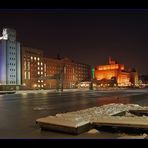 Eiszeit im Innenhafen Duisburg