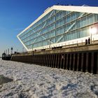 Eiszeit in Hamburg - am Dockland