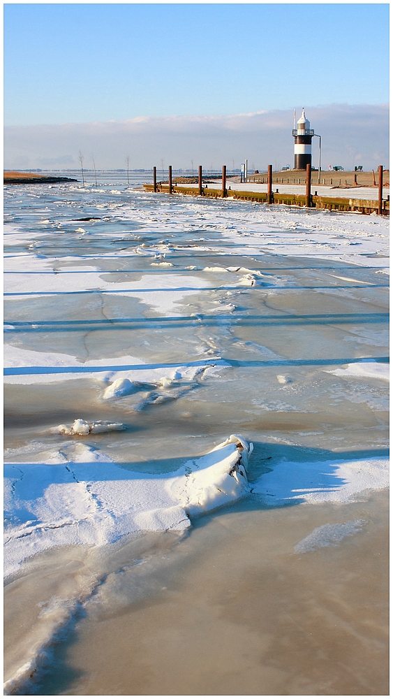 Eiszeit - Wremer Hafenbecken!