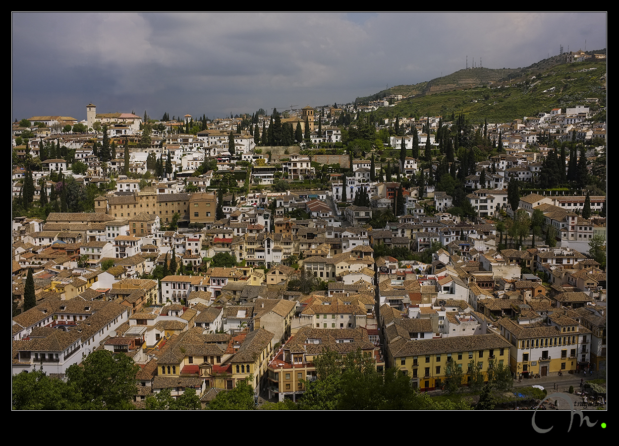 El Albaycín... desde La Alhambra