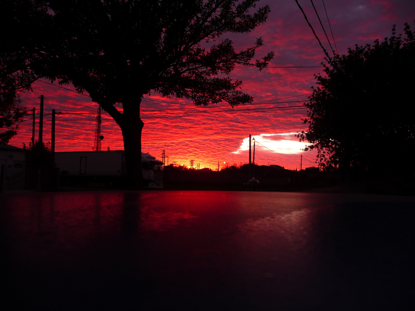 el amanecer desde mi casa, en franck