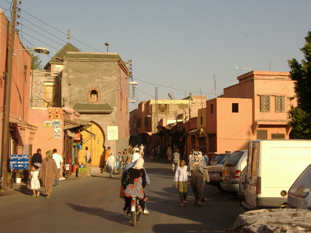 el ambiente en las calles Marrakech