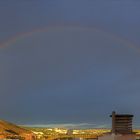 El arco iris en plena tormenta