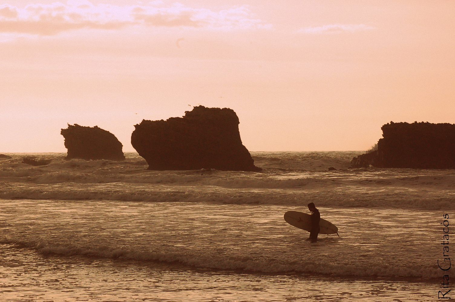 El atardecer de Biarritz