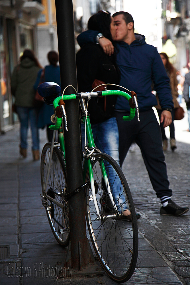 El beso ciclista