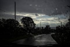 El camino y la lluvia