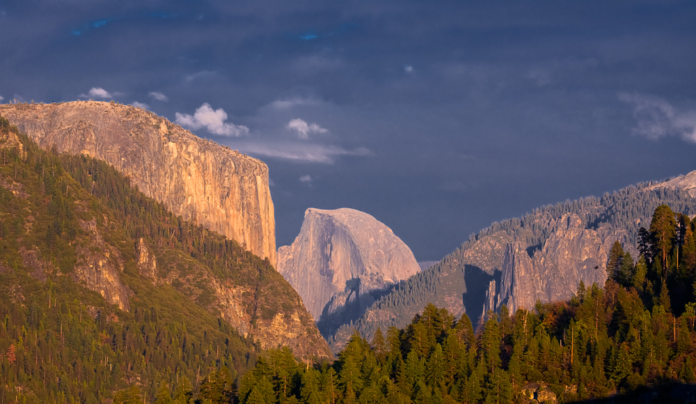 El Capitan & Half Dome - gold & silver