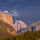 El Capitan & Half Dome - gold & silver