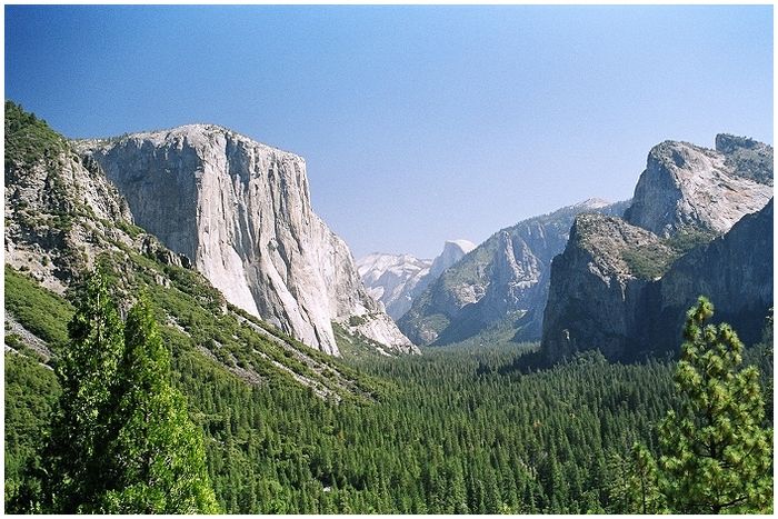 El Capitan und Half Dome