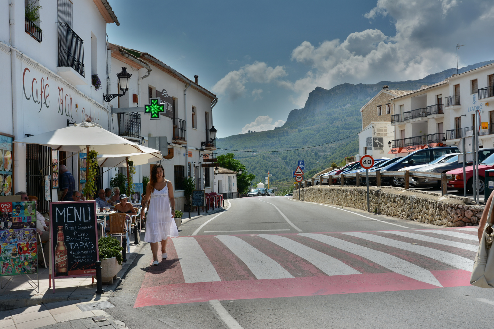 El Castell de Guadalest, Provinz Alicante, Spanien