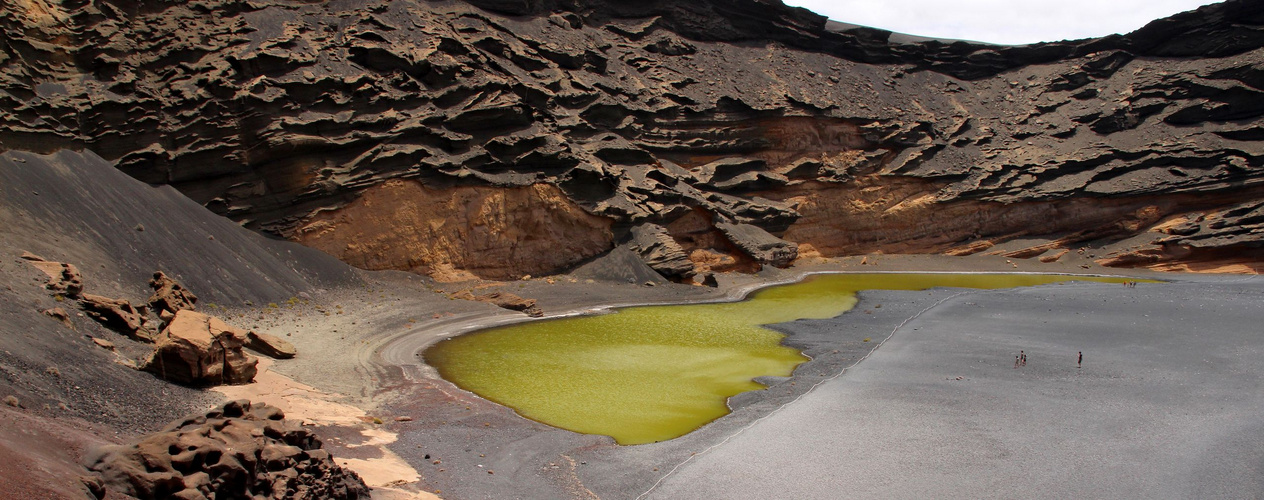 El Charco Verde o de los Clicos en El Golfo (Lanzarote)