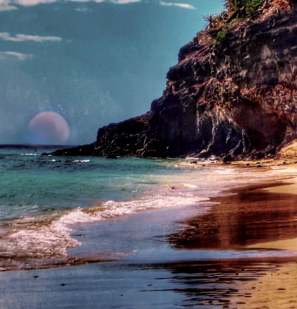 El cielo. El sol. El mar. La playa. Jandía Islas Canarias